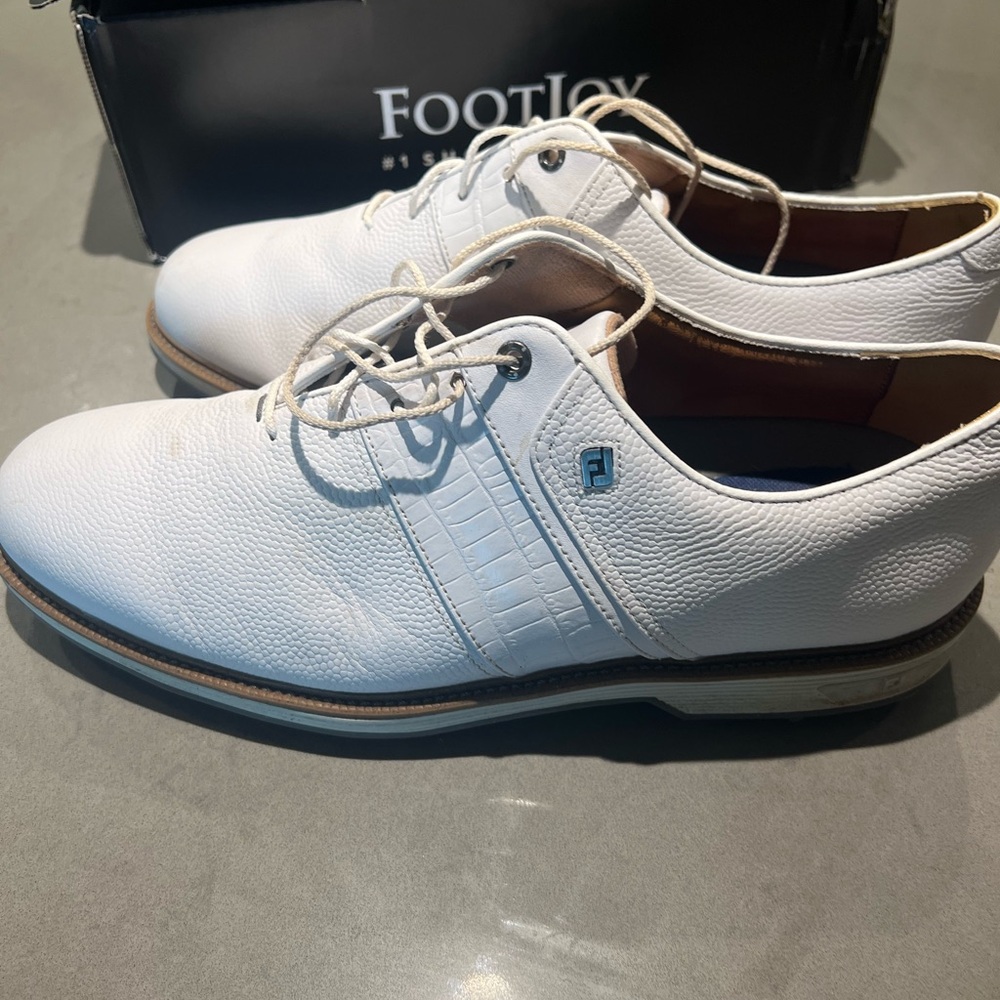 Footjoy Premeire Golf Shoes 12 Wide with Box